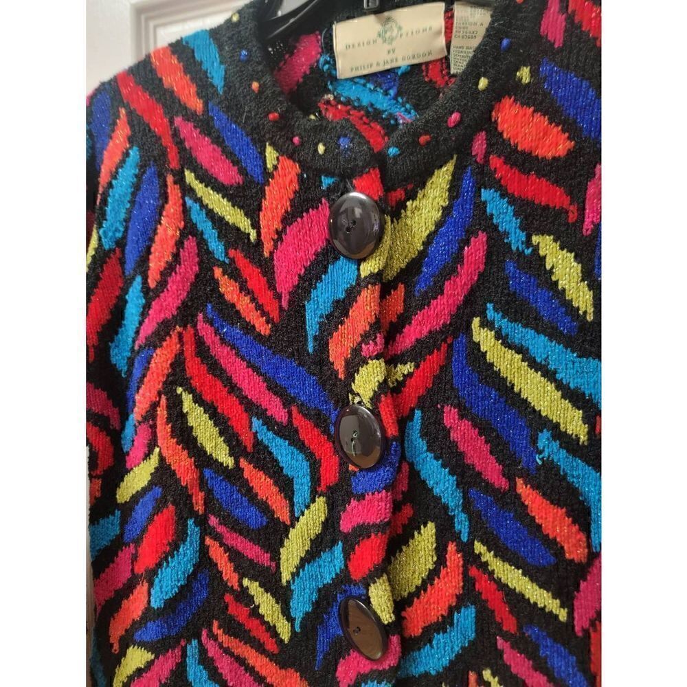 Design Options Funky Colorful Sweater S - Picture 5 of 8